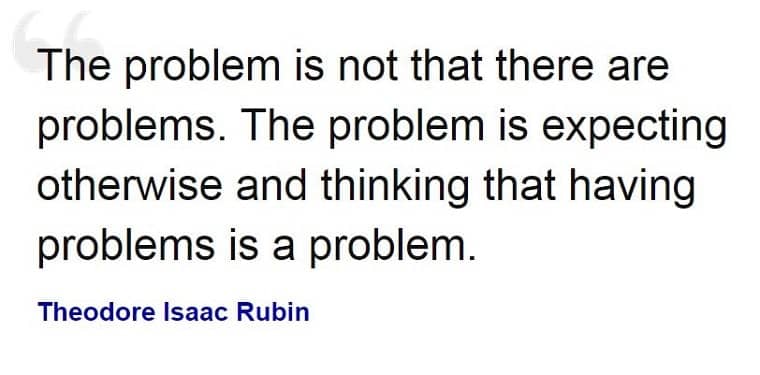 Problem with problems quote