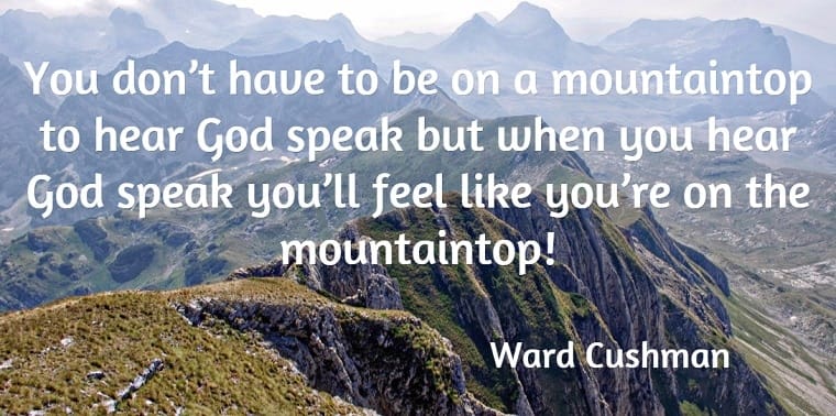 When God speaks mountaintop