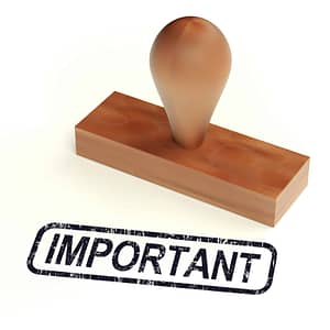 Contact us, Important communication