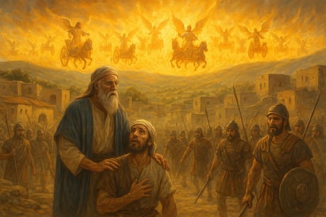 Elisha and the servant Elisha the servant and invisible spiritual warfare