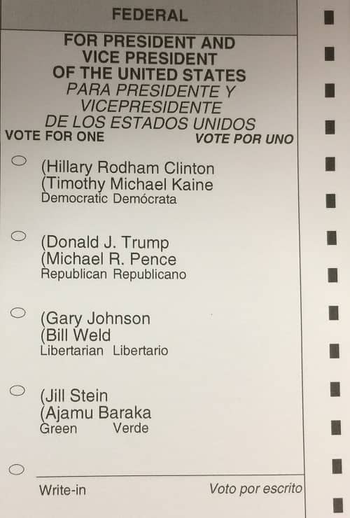 I voted today