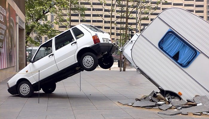 trials - car and trailer
