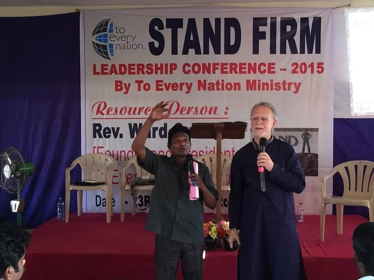 Nellore Pastors Conference Ward and Pastor John my interpreter